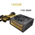 thumbnail image 3 of Voltaje Completo 264V ​​ 1800W Fuente de Alimentación Compatible con 8 GPU Miner Sunnimix Adaptador de corriente de voltaje, 3 of 4