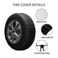 thumbnail image 4 of Kdxio Winter Christmas Snowflake for Tire Cover Wheel Protectors Tyre Covers Weatherproof Wheel Covers Universal Fit for Trailer Rv SUV Truck Camper Travel Trailers 14 inch, 4 of 8