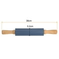 thumbnail image 2 of Silicone Rolling Pins for Baking 38cm x 5.2cm, Drak Blue, 2 of 7