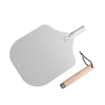 thumbnail image 3 of Pizza Peel Almacenamiento fácil para queso, pan, frutas, verduras portátiles versátil Uso de ahorro de ahorro Pizza Pizza Piceta de madera Mango de 28.2 cm, 3 of 8