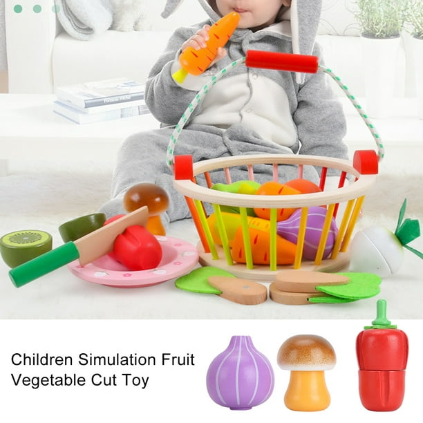 Fruits et légumes Jouets Bois de magnetique, Cuisine Enfant Simulat