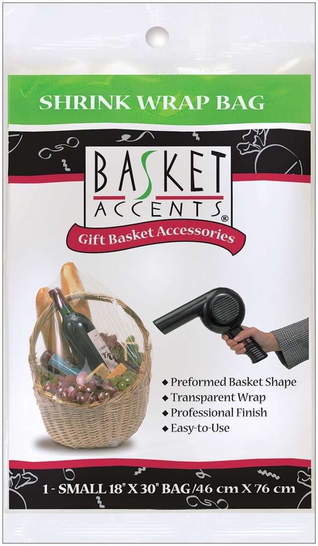 Basket Accents Shrink Wrap Bag Small 18 X30 1 Pkg Clear 66001 Walmart Canada