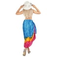 thumbnail image 3 of HAPPY BAY Women's Wraps Summer Long Pareos Vacation Skirt Bathing Suit Cover-Up Beach Dress Bikini Sarong Swimwear for Women One Size Tie Dye, Blue, 3 of 4