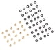 thumbnail image 3 of Rótula de varilla de enlace RC, 20 piezas RC Shock RC Amortiguador Rótula RC Amortiguador Cabeza de bola Materiales ecológicos, 3 of 12
