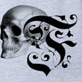 thumbnail image 2 of CafePress - Gothic Skull Initial F - Cute Infant Baby Football Bodysuit, 2 of 3