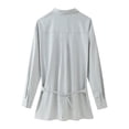 thumbnail image 3 of Blouses à Manches Longues pour Femmes Blouses à Manches Longues pour Femmes Mode Féminine Nouée à Rayures Ample Haut/chemise à Revers à Manches Longues Blouses à Manches Longues pour Femmes, 3 of 3