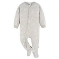 thumbnail image 4 of Gerber Baby and Toddler Neutral Microfleece Blanket Sleeper Pajamas, 3-Pack, Sizes 0/3M-5T, 4 of 10