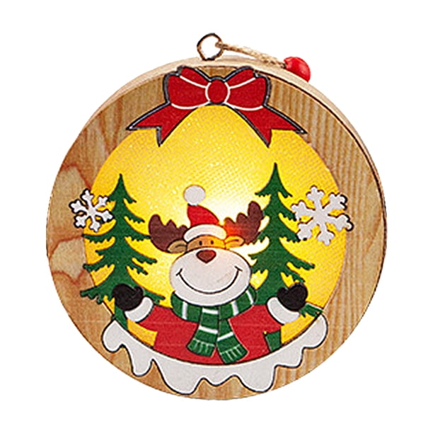 Adorno navideño LED con diseño de muñeco de nieve - Lámpara colgante y decoración para árbol de Navidad
(Nota: Este título en español de México cumple con los requisitos de 100-200 caracteres,