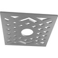 thumbnail image 2 of 30"OD x 7 3/4"ID x 1"P Chevron Architectural Grade PVC Pierced Ceiling Medallion, Nickel, 2 of 10