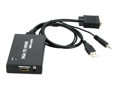 Bytecc VGA to HDMI Converter With Audio and USB for Power