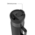 thumbnail image 3 of Contigo 20 oz Stainless Steel Travel Mug Tumbler – Leak-Proof Insulated Coffee Mug, Keeps Drinks Hot, Side Handle, Black/Silver, 3 of 7