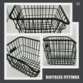thumbnail image 4 of 1Set Iron Rectangular Bike Basket Rear For Bicycle Accessory Easy Installation Anti-Tipping, 4 of 9