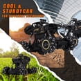 thumbnail image 2 of RC Car Off Road Truck Remote Control Car Monster Truck 1:16 Control RC 2.4G 4WD Dual Motors,All Terrain Hobby Truck Black and Golden, 2 of 13