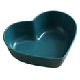 thumbnail image 2 of Queroig Dessert Dish Heart-shaped Stackable Drop Resistant Washable Sound Construction Pack Food Anti-deform Seasoning Plate for Dining Room, 2 of 7