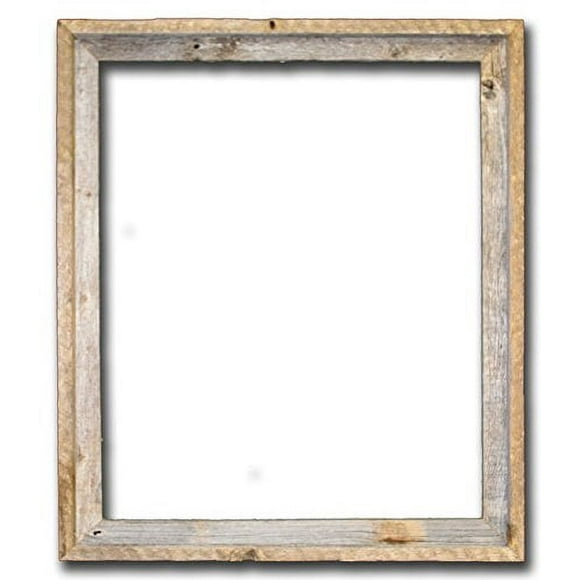 24x30 – 2" Wide Signature Reclaimed Rustic Barnwood Open Frame - No Glass or Back