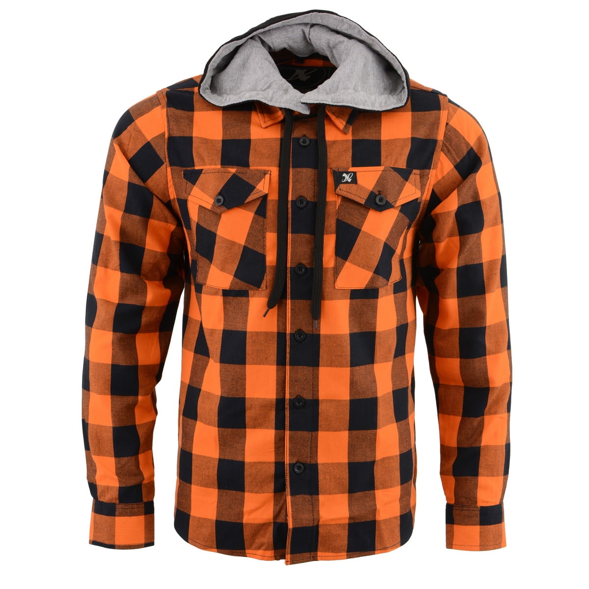 red flannel black hoodie