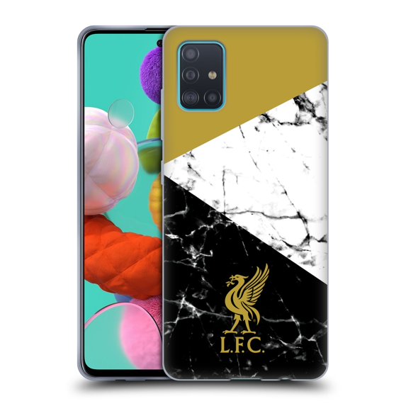Head Case Designs Officially Licensed Liverpool Football Club Marble Gold Liver Bird Soft Gel Case Compatible With Samsung Samsung Galaxy A51 (2019)