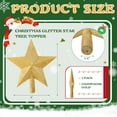 thumbnail image 3 of BlinkLLX 2 Pcs Glitter Christmas Tree Toppers Star 8 Inch Gold Star Christmas Tree Top Decoration for Holiday Christmas Tree Toppers for Xmas Party Indoor & Outdoor Decor, 3 of 15