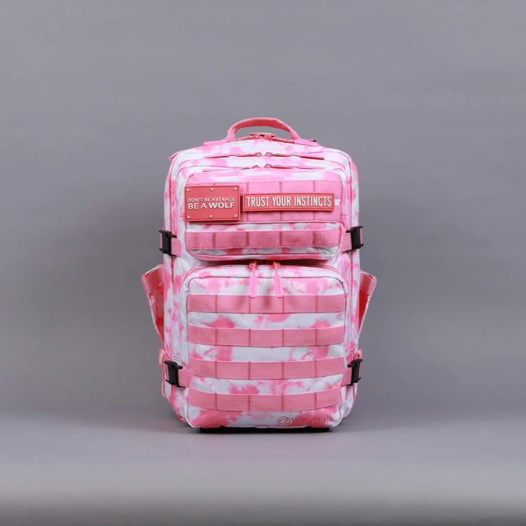 Two-Tone Pink & Coral Backpack Coral Tie-dye Backpack / Tie Dye Backpack / Pink Tie Dye  main image 2