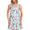 thumbnail image 1 of Balery Cute Panda Bear Vestidos de verano para mujer con estampado: vestido holgado sin mangas, vestido playero informal y cómodo para días calurosos., 1 of 7