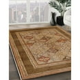 thumbnail image 3 of Ahgly Company Machine Washable Indoor Rectangle Industrial Modern Peru Brown Area Rugs, 5' x 8', 3 of 7