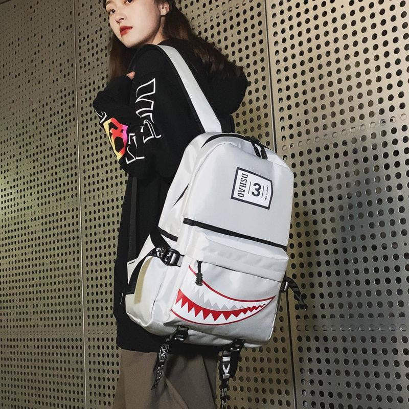 School Boys girls Shark Backpacks Large Capacity Bookbag Waterproof Women s Travel Back Pack Walmart