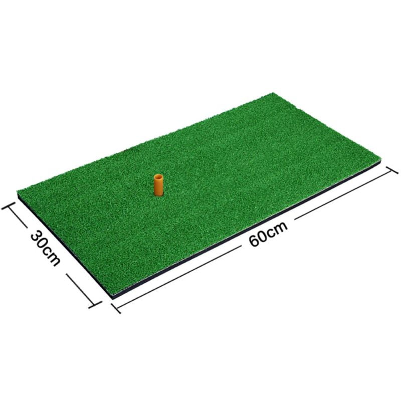 Outdoor Indoor Backyard Golf Training Grass Mats Home Hitting Practice