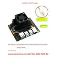 thumbnail image 6 of 2pcs 4cm Cooling Fan for  Nano 2GB/4GB (A02/B01/SUB) 5V 4PIN Anti Reverse Connection PWM Strong Speed Fan, 6 of 8