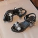 thumbnail image 3 of Sandalias de Tacón Alto para las Mujeres Punteado Strass Arco Estilo Verano Zapatos de Rendimiento para las Mujeres de la Escuela Secundaria Y los Niños, 3 of 6