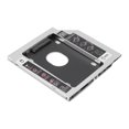 thumbnail image 1 of Bahía Caddy HDD de 25 pulgadas a 2  SSD HDD Caddy para disco duro resistente al desgaste Instalación Universal DIY de 95 mm para computadora portátil, 1 of 8