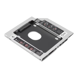 To  2nd SSD HDD Hard Drive Caddy, 2.5in HDD Caddy Bay Providing Storage Space Aluminum Alloy DIY Installation 2.5in  For Laptop
