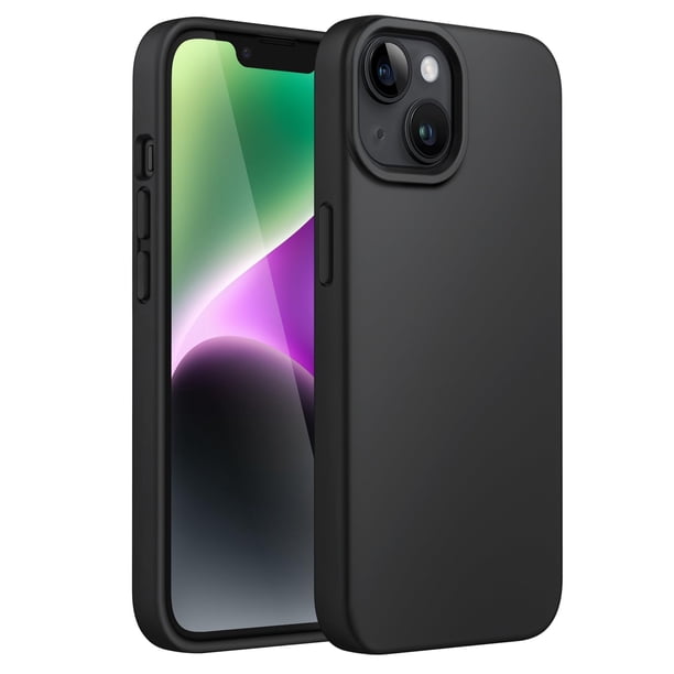 Funda JeTech Silicone para iPhone 14 de 6.1 pulgadas, color negro