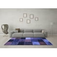 thumbnail image 3 of Ahgly Company Indoor Rectangle Patchwork Blue Transitional Area Rugs, 6' x 9', 3 of 4