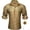 Gold, variant on SXCXLSA Men Button Down Shirt Long Sleeve Regular Fit Solid Color Collar Shirts Comfortable Business Casual Tops Gold XL