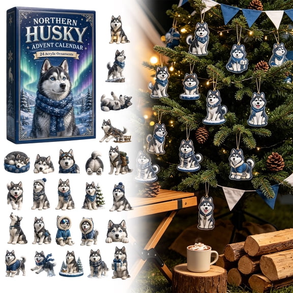 Clearance Advent Calendar 2026, Christmas Advent Calendar, Christmas Countdown Calendar Dog Box Set 24 2d Acrylic Ornaments