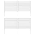 thumbnail image 1 of Costway 2 PCS 48"L x 37.5"H Air Conditioner Fence Screen Panel Kit with 3 Ground Stakes White, 1 of 10