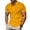 Yellow, variant on Dianli Gifts Summer Men's Solid Color Versatile Shirt Button Lapel V Neck Waffle Collar Short or Long Sleeve Lightweight Breathable Casual Vacation Beach Everyday Top