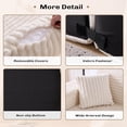 thumbnail image 3 of MELLCOM 93'' Modular Sectional Boneless Sofa, L Shaped Cloud Couches with Memory Foam Seating＆Wide Armrest Design, Sofa Couch for Living Room, Bedroom, No Assembly Required (Beige, Right Hand Facing), 3 of 5