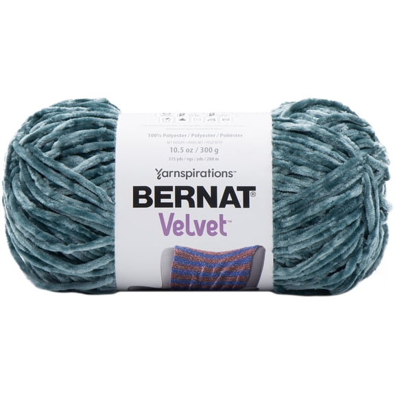 Bernat 100% Polyester Velvet Frosted Pine Yarn, 315 yd