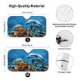 thumbnail image 3 of KAKALAD Ocean Sea Animal Turtle Dolphin Universal Windshield Car Sun Shades Accordion Folding Auto Aluminum Sunshade 51"x 27.5", 3 of 9