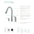 thumbnail image 2 of Builders Shoppe 1171SS Single Handle Pull-Down Kitchen Faucet with Soap/Lotion Dispenser Stainless Steel Finish, 2 of 3