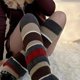 thumbnail image 4 of Women Fashion Leg Warmers Stripe Knit Long Leg Socks Warm Students Girls 90s Boot Socks Party Casual Y2K Streetwear Gift, 4 of 4