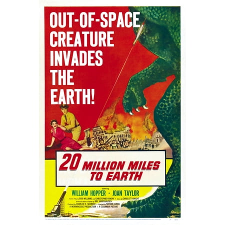 20 Million Miles To Earth Movie Poster 24x36 Art decor Art Poster 24x36 Square Adults Z Posters