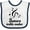 White and Navy, variant on Inktastic Future Treble Maker Funny Music Girls Baby Bib
