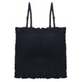thumbnail image 6 of Xijirk Tank Tops Fashionable Removable Strap Ruffled Camisole Tube Top for Casual Wear Camisole Tops for Women,Black,One Size, 6 of 7