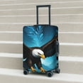 thumbnail image 5 of Uemuo Night Sky Forest Bald Eagle Printed Washable Luggage Cover - Fashion Suitcase Protector Fits 18-32 Inch Luggage -X-Large, 5 of 9