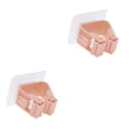 thumbnail image 2 of Xingzhi 1PC Wall Mounted Holder Household Adhesive Storage Broom Hanger Hook Racks For Kitchen Bathroom pink 2Set, 2 of 6