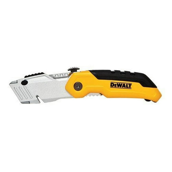 DEWALT Folding Retractable Utility Knife DWHT10035L - Folding Blade - 1 Piece, Black