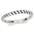 thumbnail image 1 of Ladies Twisted Wedding Band Ring in 14K White Gold, 1 of 4