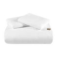 thumbnail image 2 of Superior Cotton Linen Blend White Duvet Set, Full/ Queen, 2 of 5